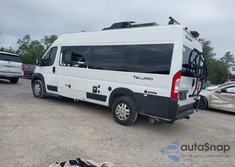 2022 Ram Promaster 3500 Window Van High Roof 159 Wb Ext из США, поврежденный, VIN 3C6MRVUGXNE106327